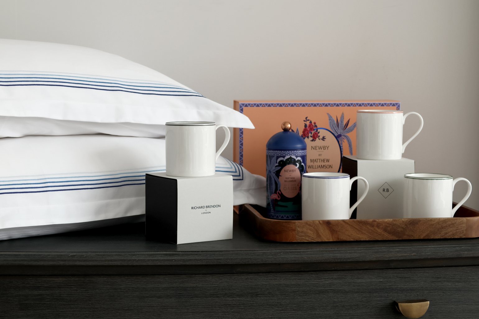 And So To Bed Tea In Bed campaign with Richard Brendon, Newby Teas and Dormitory